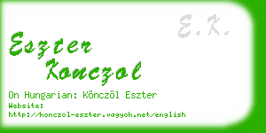eszter konczol business card